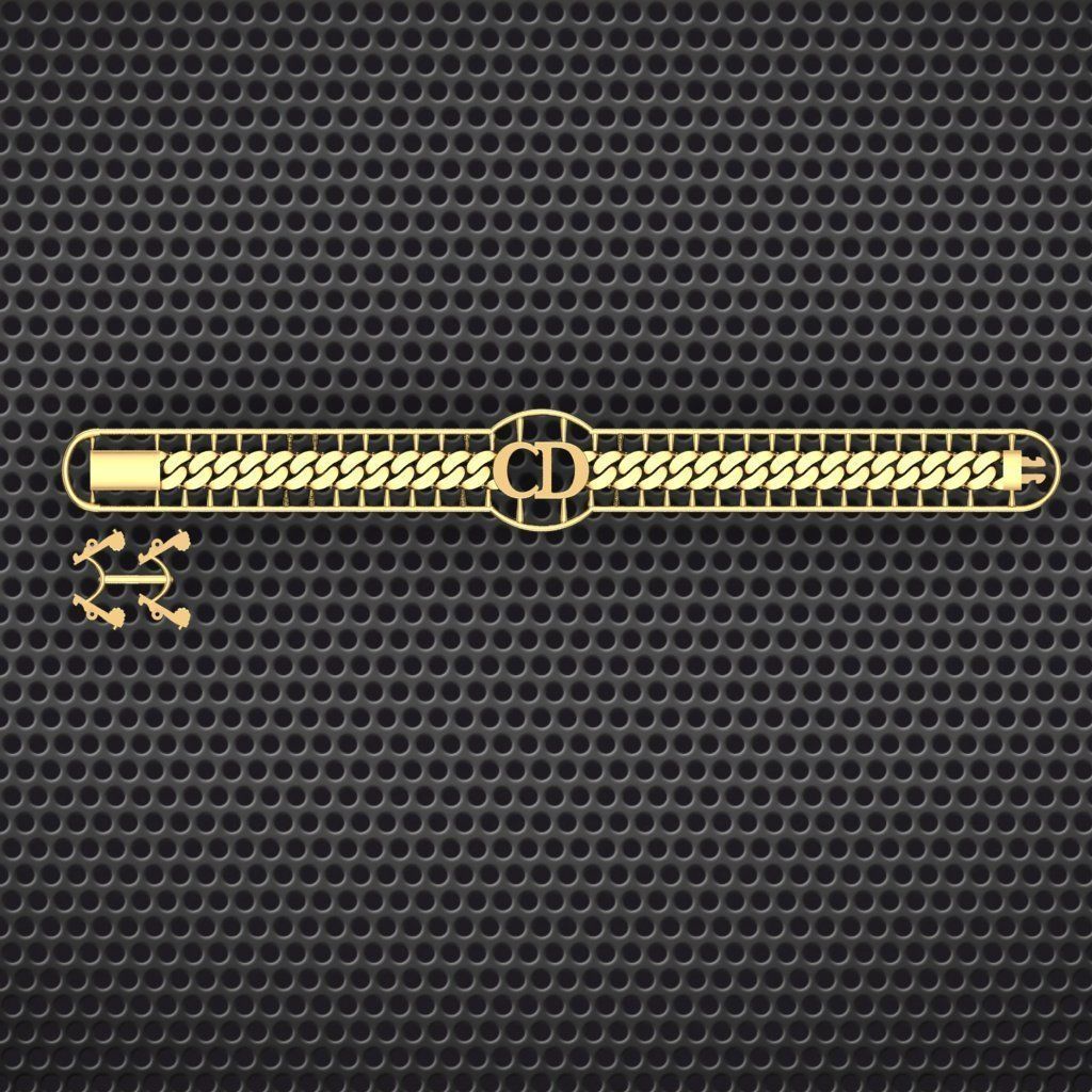 8 MM 19 CM CUBAN LINK CHAIN FOR BRACELET OR NECKLACE 3D print model_1