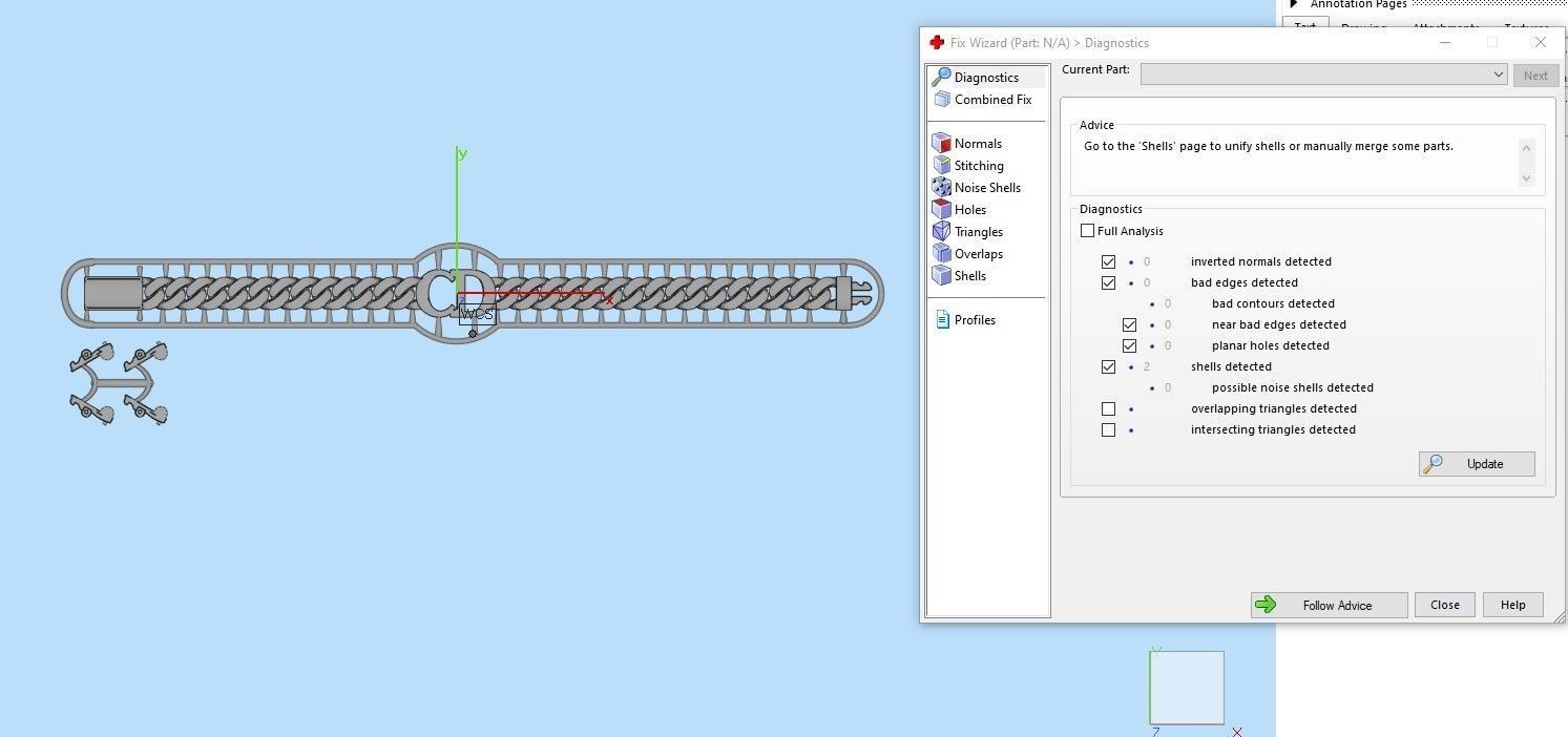 8 MM 19 CM CUBAN LINK CHAIN FOR BRACELET OR NECKLACE 3D print model_3