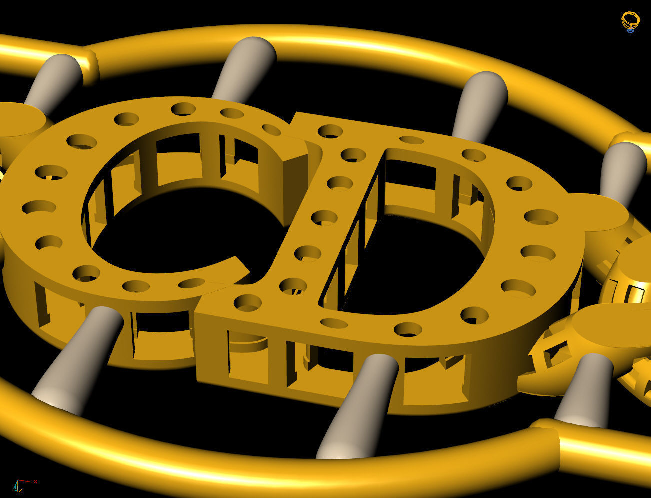 8 MM 19 CM CUBAN LINK CHAIN FOR BRACELET OR NECKLACE 3D print model_5