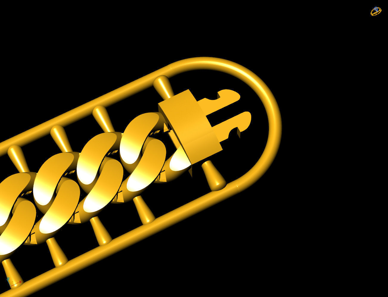 8 MM 45 CM CUBAN LINK CHAIN FOR BRACELET OR NECKLACE 3D print model_5