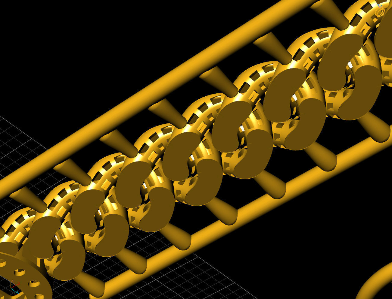 8 MM 45 CM CUBAN LINK CHAIN FOR BRACELET OR NECKLACE 3D print model_9