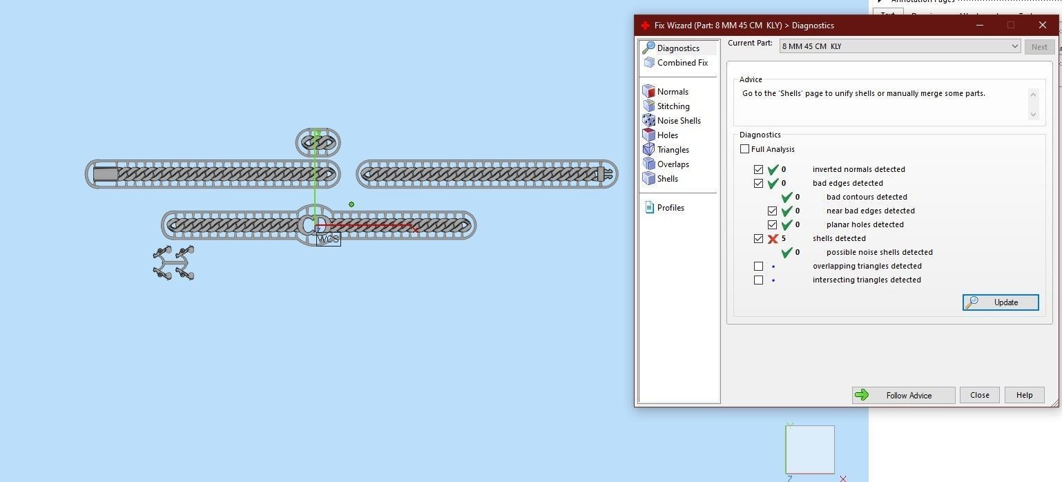8 MM 45 CM CUBAN LINK CHAIN FOR BRACELET OR NECKLACE 3D print model_2