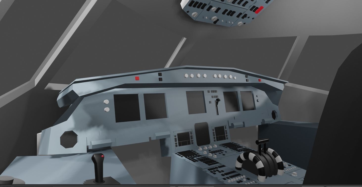 Aeroflot Airbus a320neo 3D Model Low-poly 3D model_4