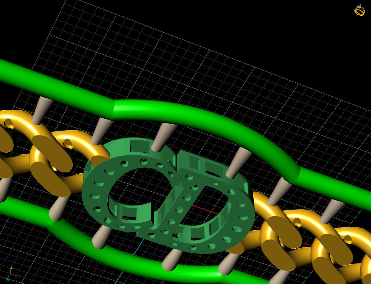 8 MM 16 CM CUBAN LINK CHAIN FOR BRACELET OR NECKLACE 3D print model_9