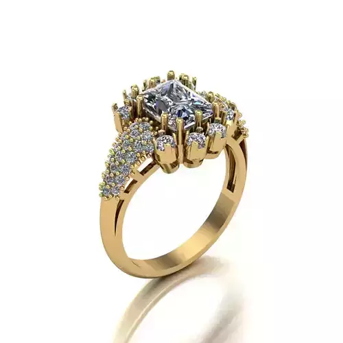 Wedding Engagement Women Ring 3D print model 