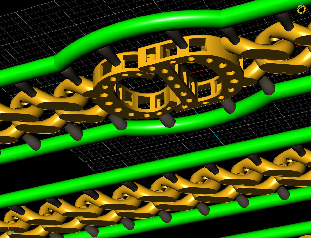 8 MM 45 CM CUBAN LINK CHAIN FOR BRACELET OR NECKLACE 3D print model_5