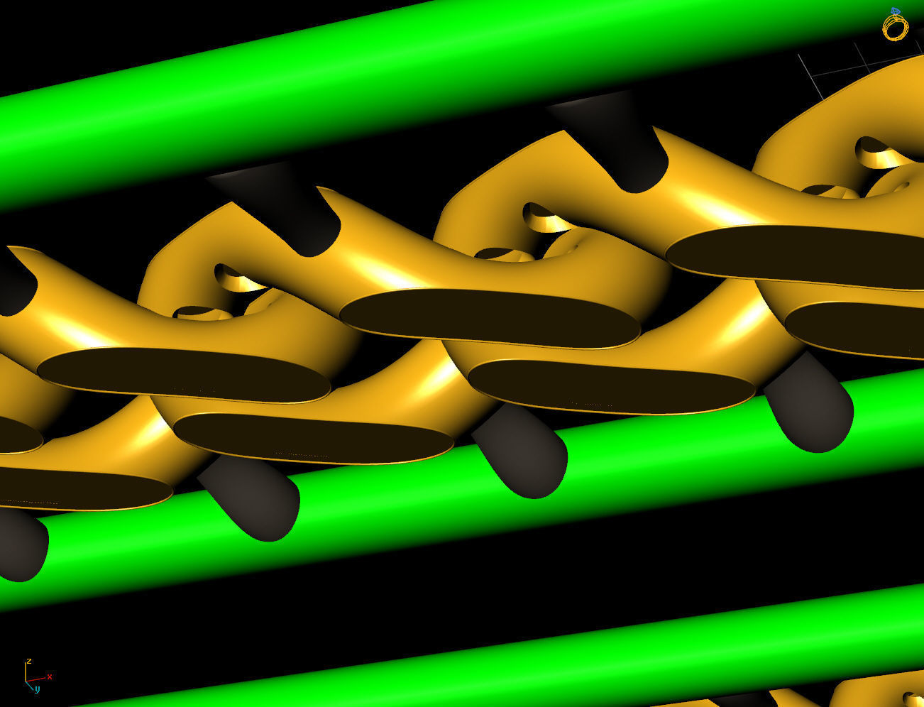 8 MM 45 CM CUBAN LINK CHAIN FOR BRACELET OR NECKLACE 3D print model_4