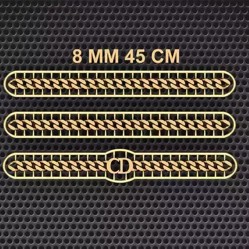 8 MM 45 CM CUBAN LINK CHAIN FOR BRACELET OR NECKLACE