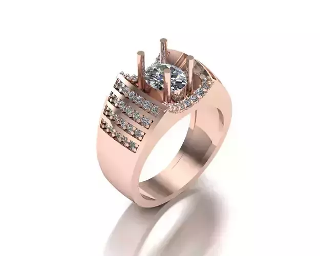 Wedding Engagement Women Ring 3D print model 