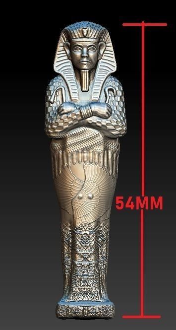 Egyptian mummy Tutankhamun 3D models 3D print model_1
