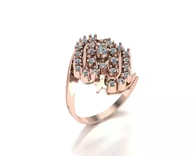 Wedding Engagement Women Ring 3D print model 