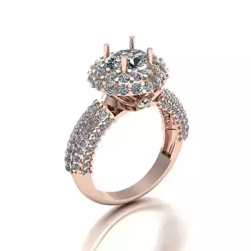 Wedding Engagement Women Ring 3D print model 