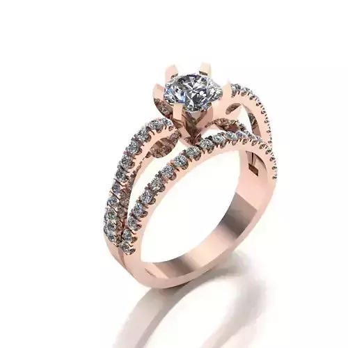 Wedding Engagement Women Ring 3D print model 