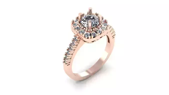 Wedding Engagement Women Ring 3D print model 