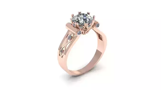 Wedding Engagement Women Ring 3D print model 