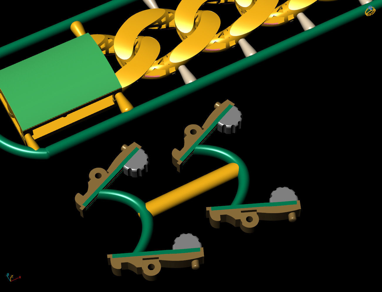 10 MM 18 CM CUBAN LINK CHAIN FOR BRACELET OR NECKLACE 3D print model_6