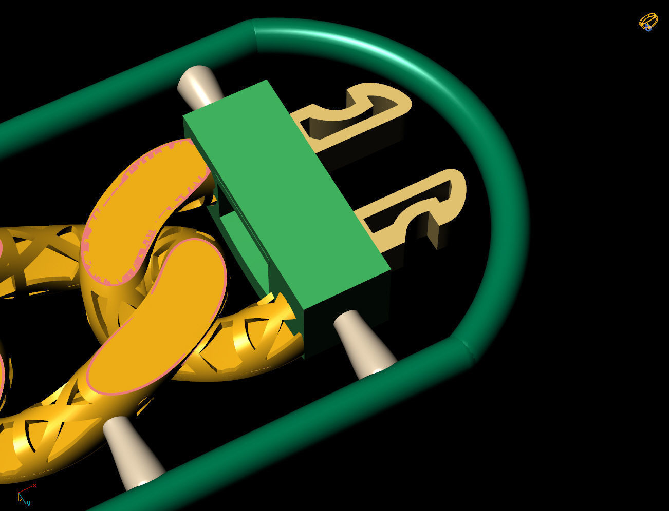 10 MM 18 CM CUBAN LINK CHAIN FOR BRACELET OR NECKLACE 3D print model_7