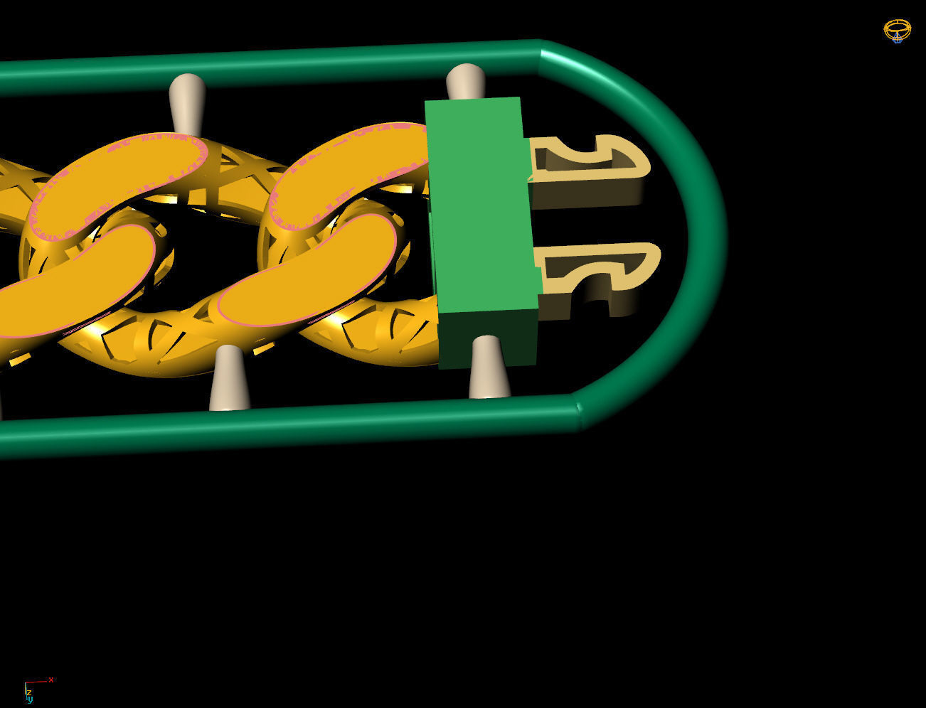 10 MM 18 CM CUBAN LINK CHAIN FOR BRACELET OR NECKLACE 3D print model_5