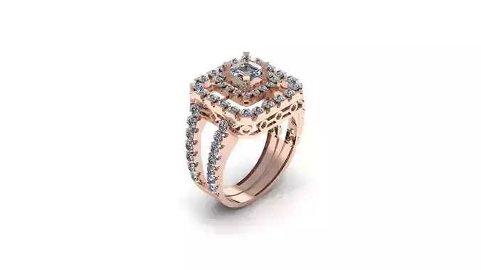 Wedding Engagement Women Ring 3D print model 