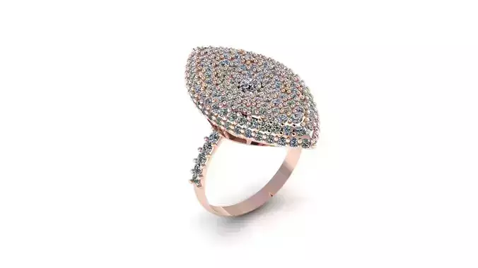 Wedding Engagement Women Ring 3D print model 