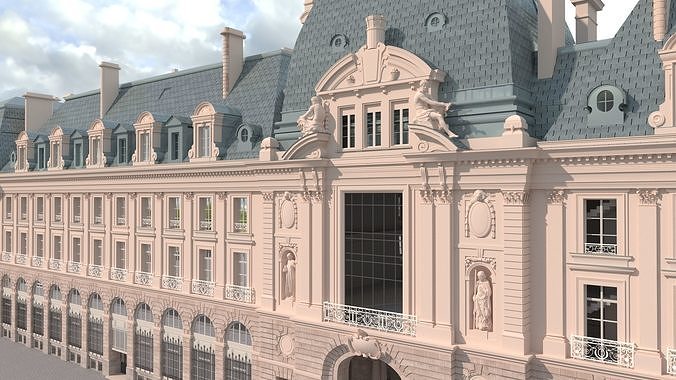 Palais du Commerce Rennes 3D model 7