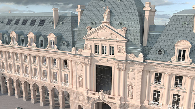 Palais du Commerce Rennes 3D model 6