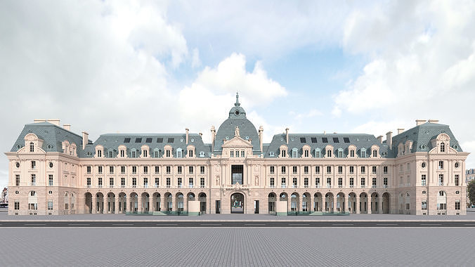 Palais du Commerce Rennes 3D model 2