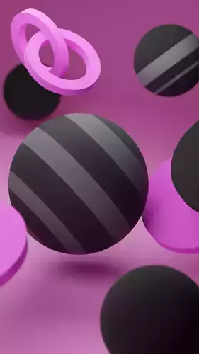 Aesthetic wallpaper Free 3D model