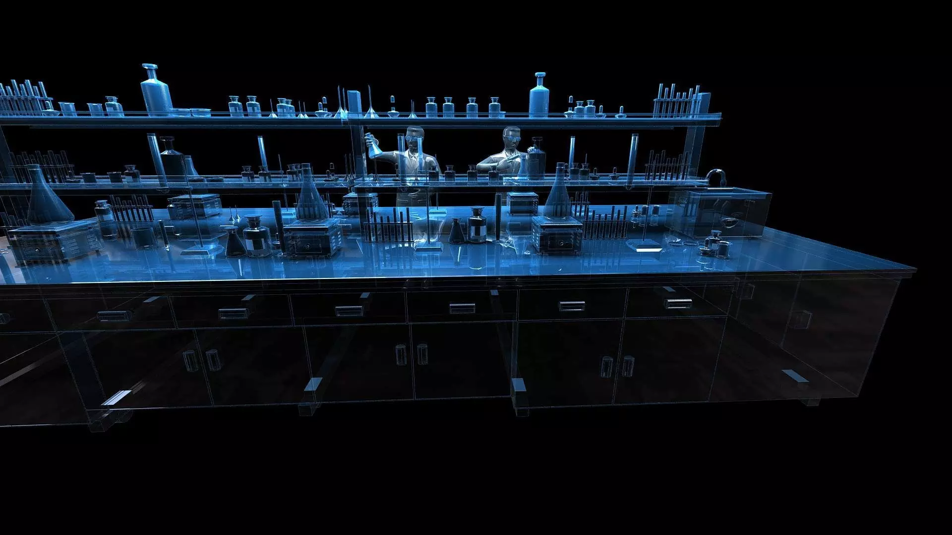 do experiments science and technology titles scientific research 3D model_0