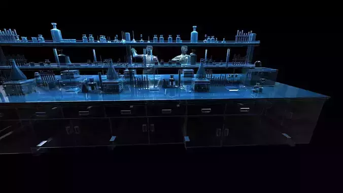 do experiments science and technology titles scientific research 3D model