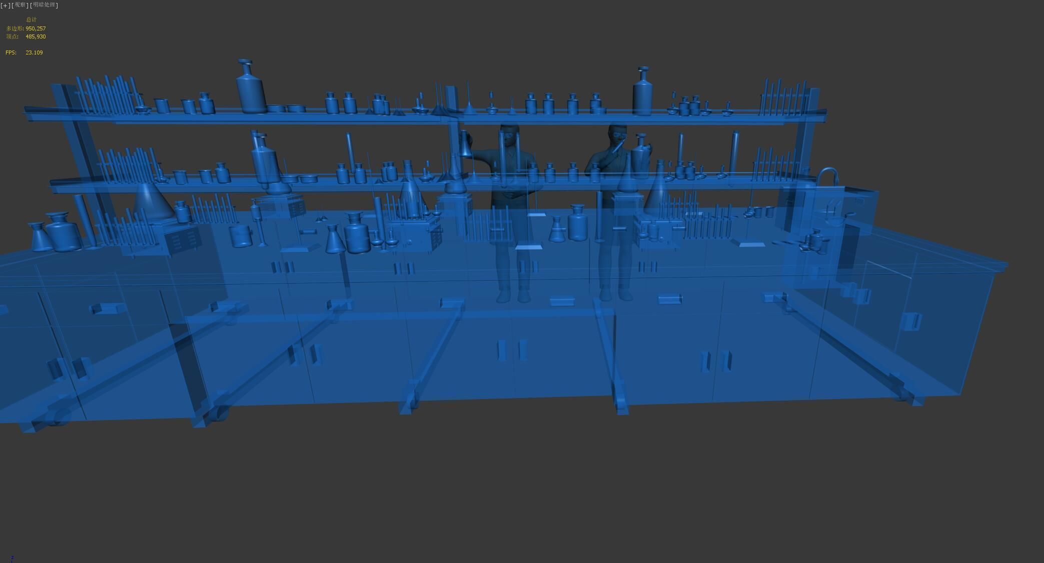 do experiments science and technology titles scientific research 3D model_2