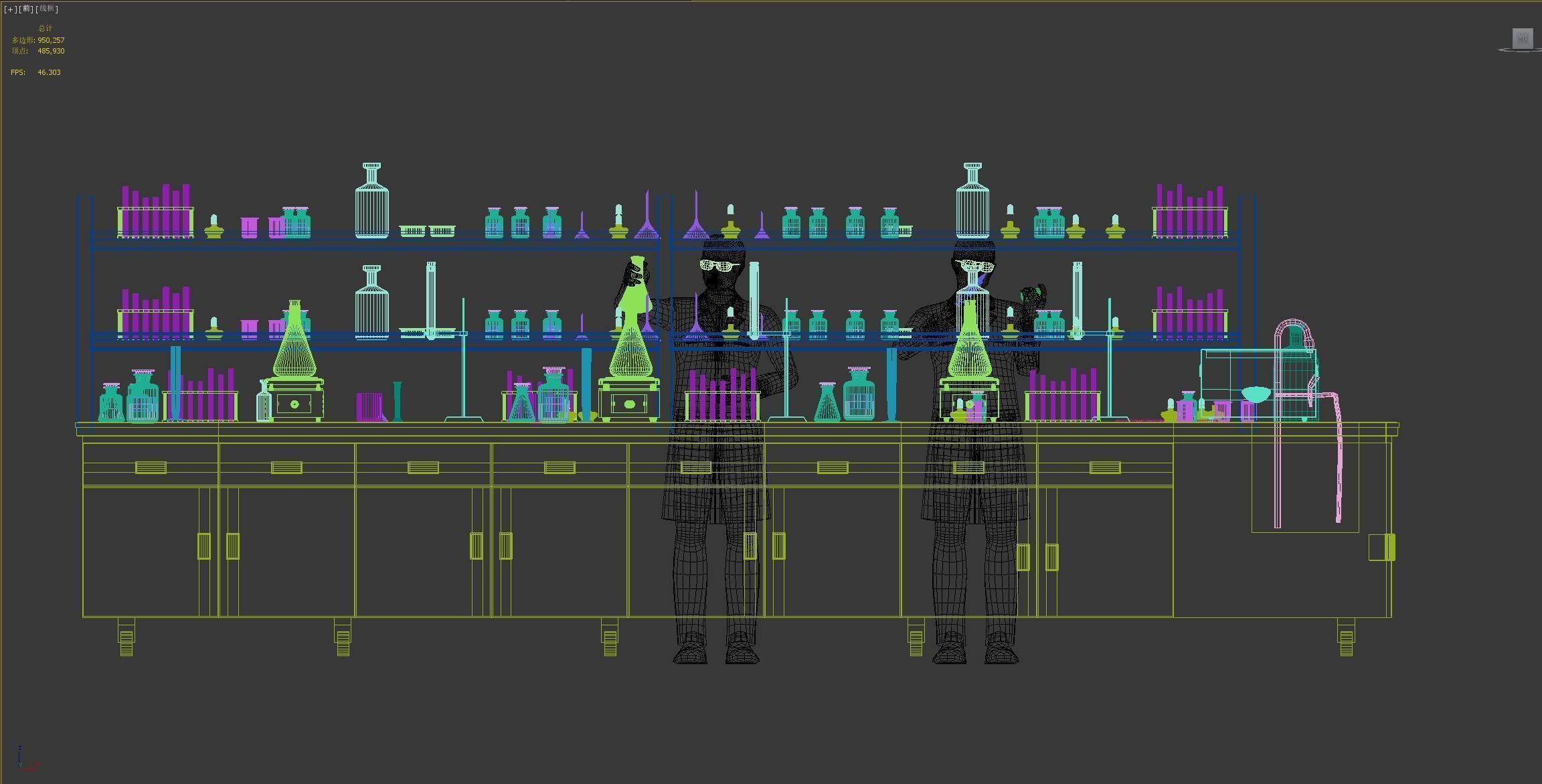 do experiments science and technology titles scientific research 3D model_7