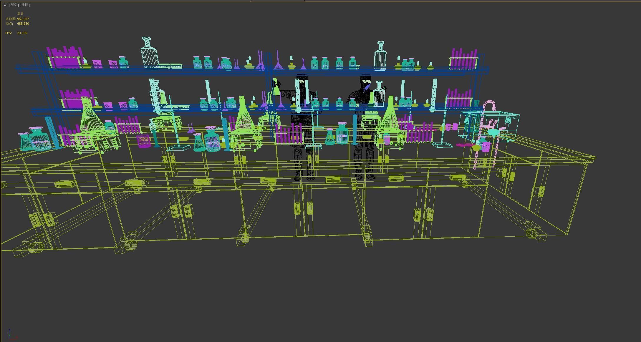 do experiments science and technology titles scientific research 3D model_4