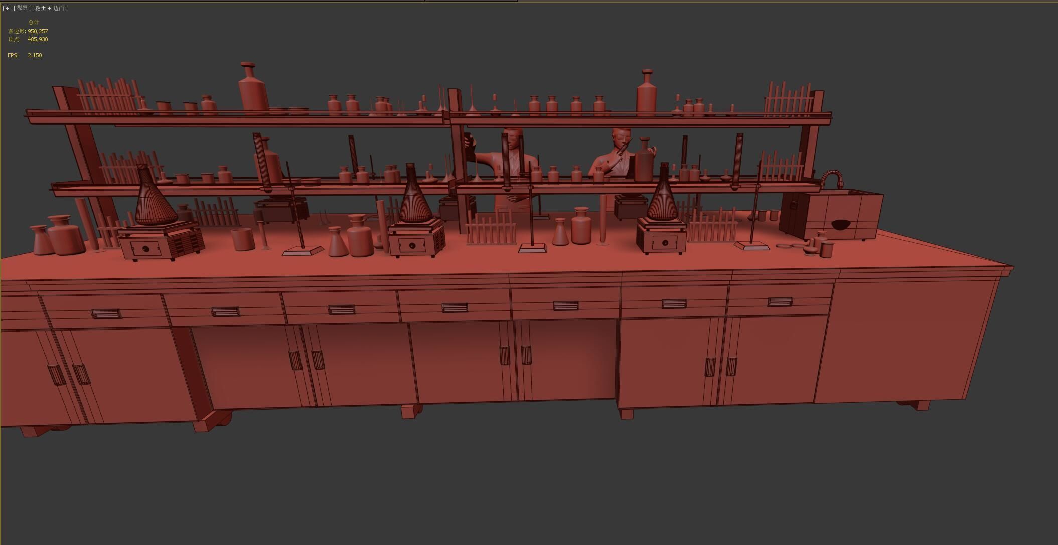 do experiments science and technology titles scientific research 3D model_5