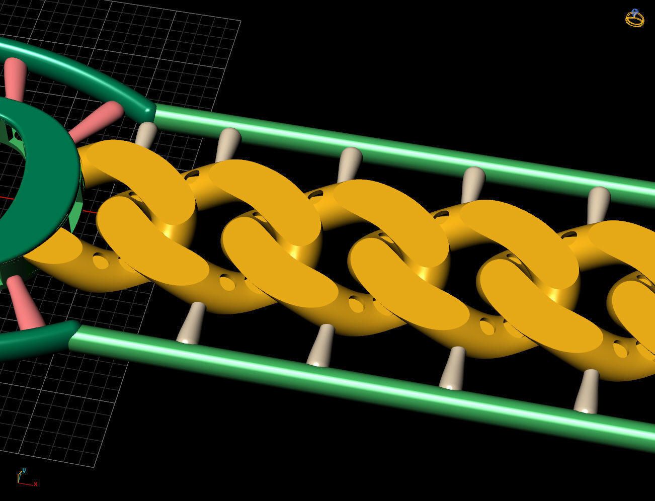 12 MM 18 CM CUBAN LINK CHAIN FOR BRACELET OR NECKLACE 3D print model_10