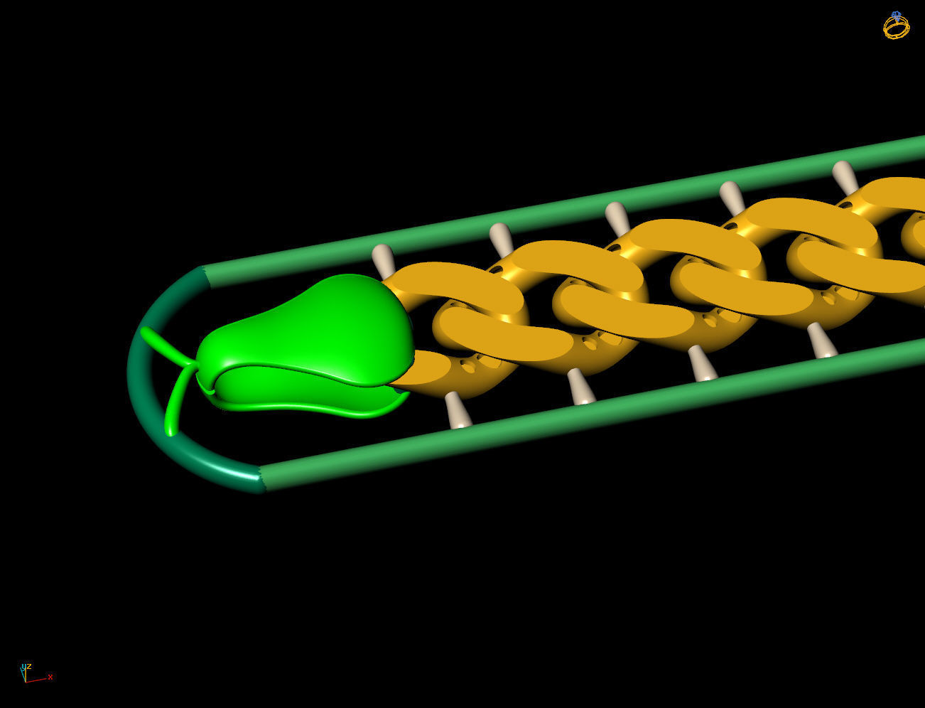 12 MM 18 CM CUBAN LINK CHAIN FOR BRACELET OR NECKLACE 3D print model_5