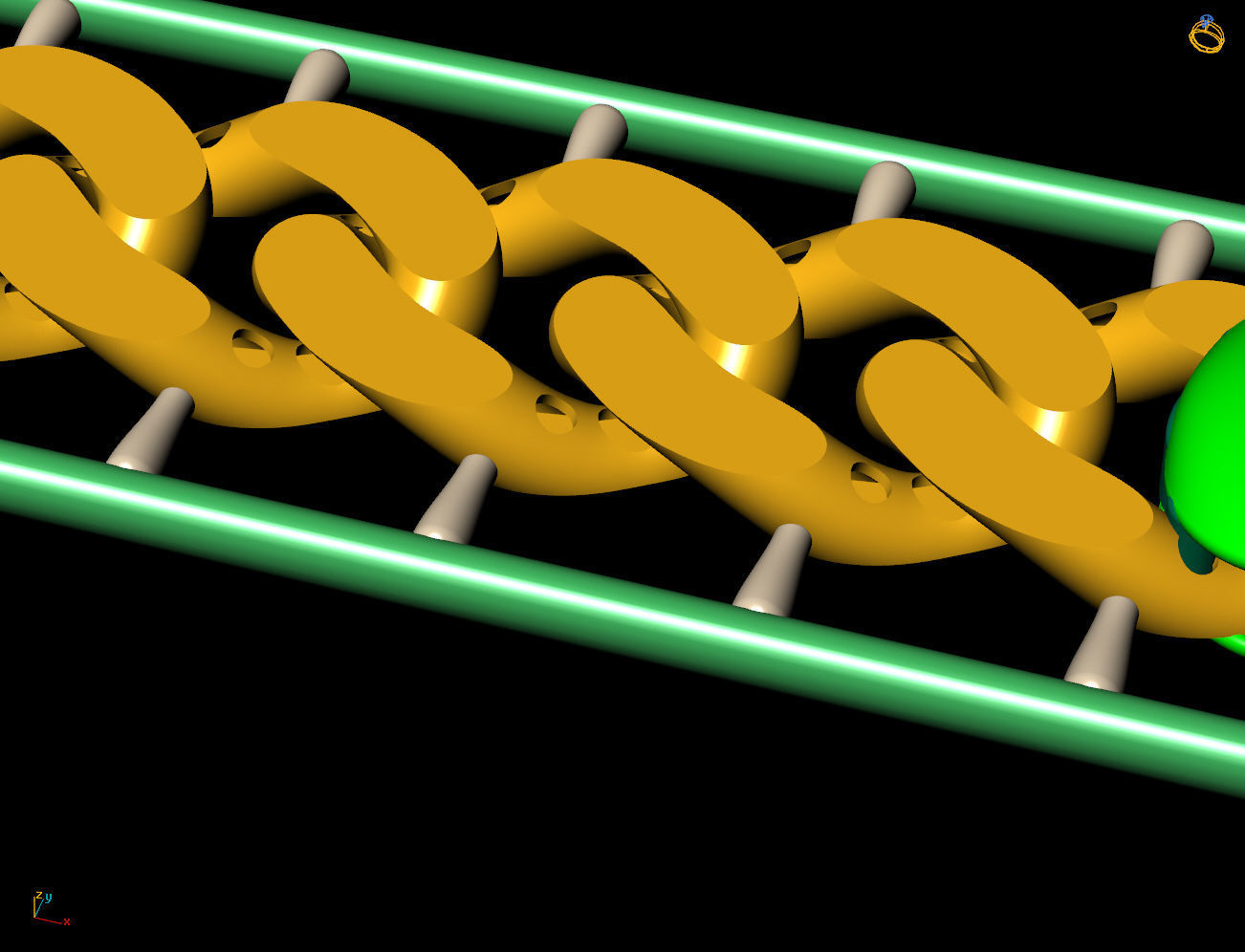 12 MM 18 CM CUBAN LINK CHAIN FOR BRACELET OR NECKLACE 3D print model_7