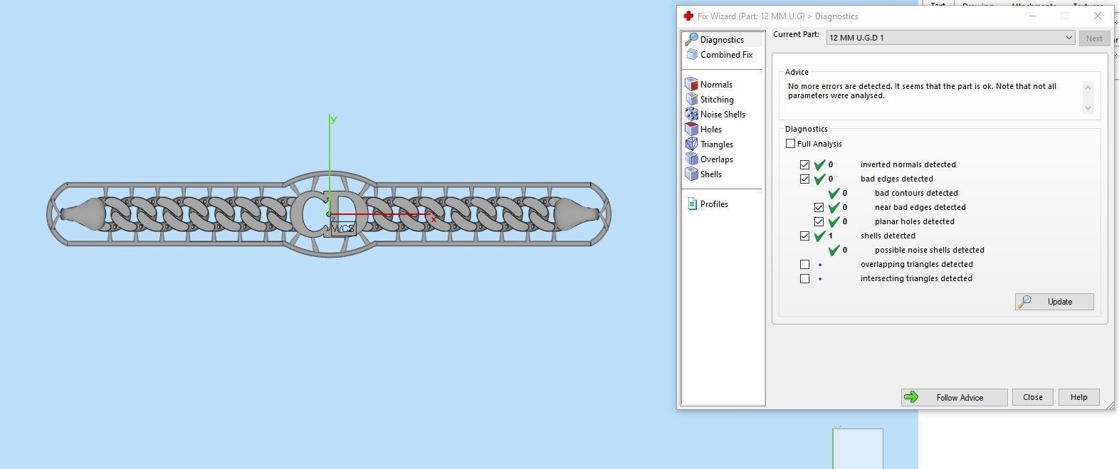 12 MM 18 CM CUBAN LINK CHAIN FOR BRACELET OR NECKLACE 3D print model_1