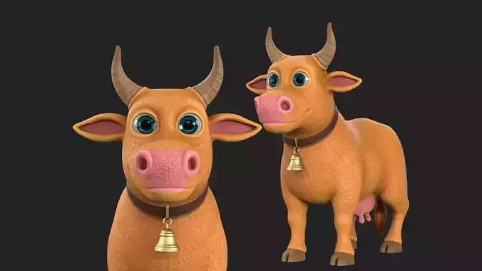 Cartoon Cow V4