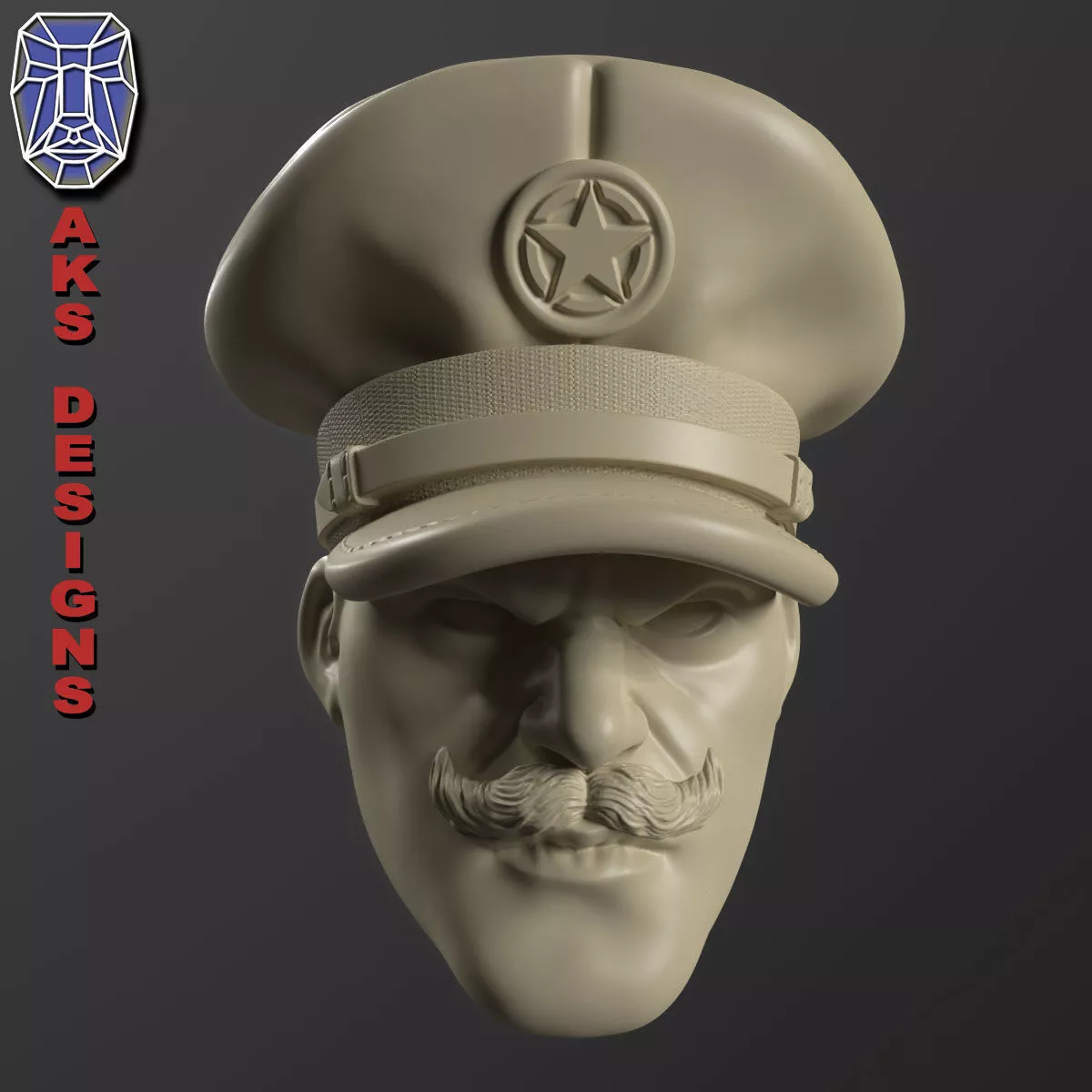 Wall home decor Army captain v152 3D print model
