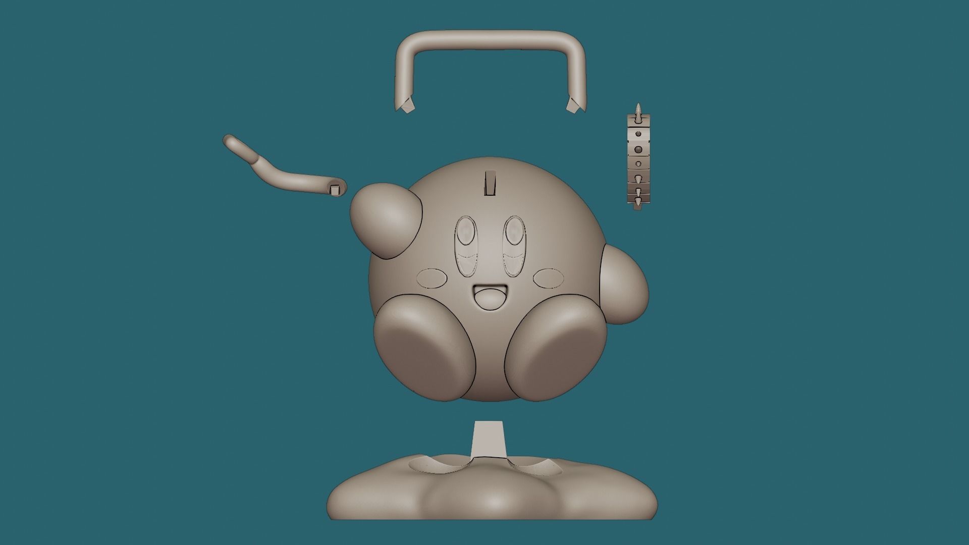 kirby Chainsaw man Crossover 3D print model_7