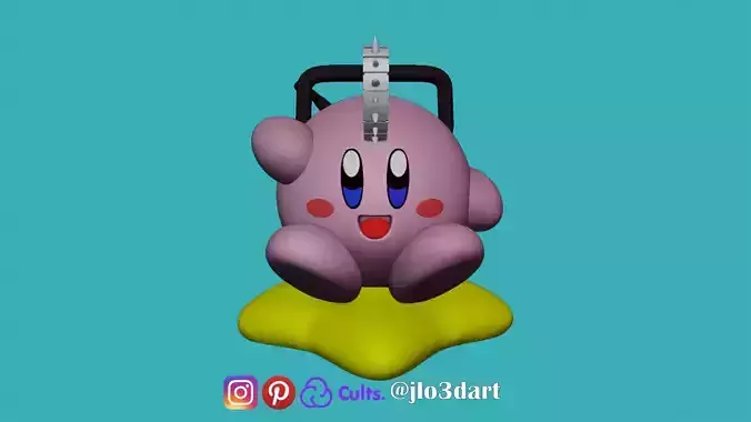 kirby Chainsaw man Crossover 3D print model