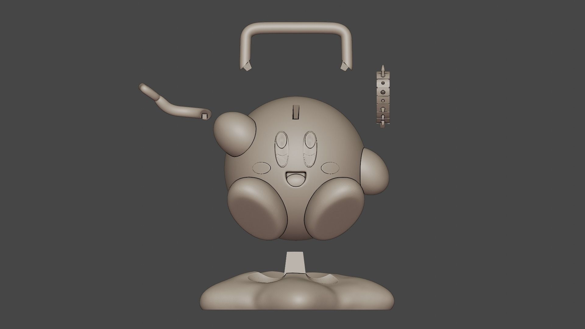 kirby Chainsaw man Crossover 3D print model_1