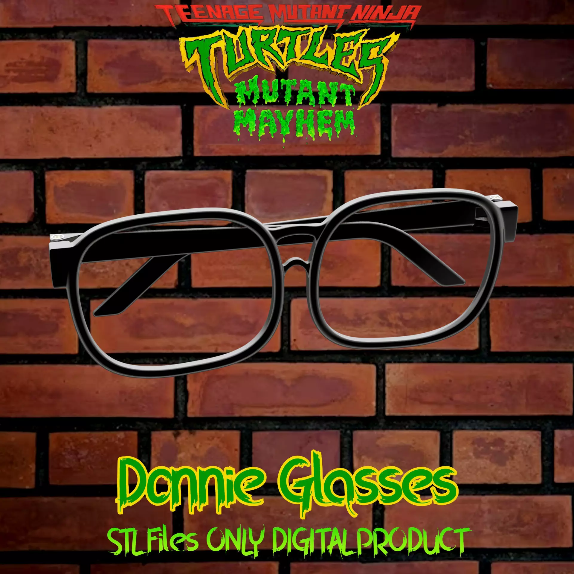 Donatello Glasses Teenage Mutant Ninja Turtles Cosplay 3D print model_0