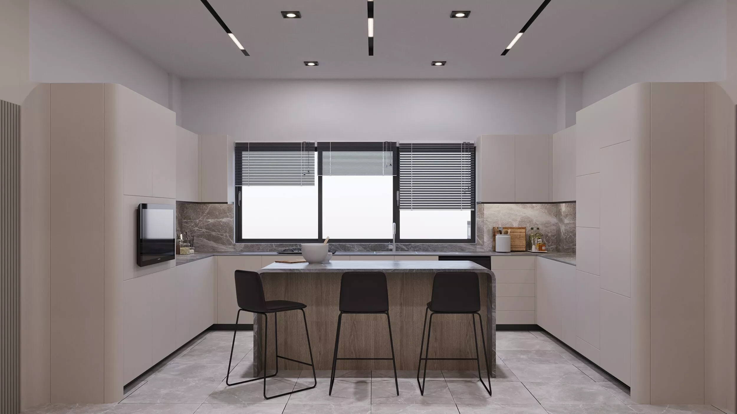 Modern Kitchen Design 3D model