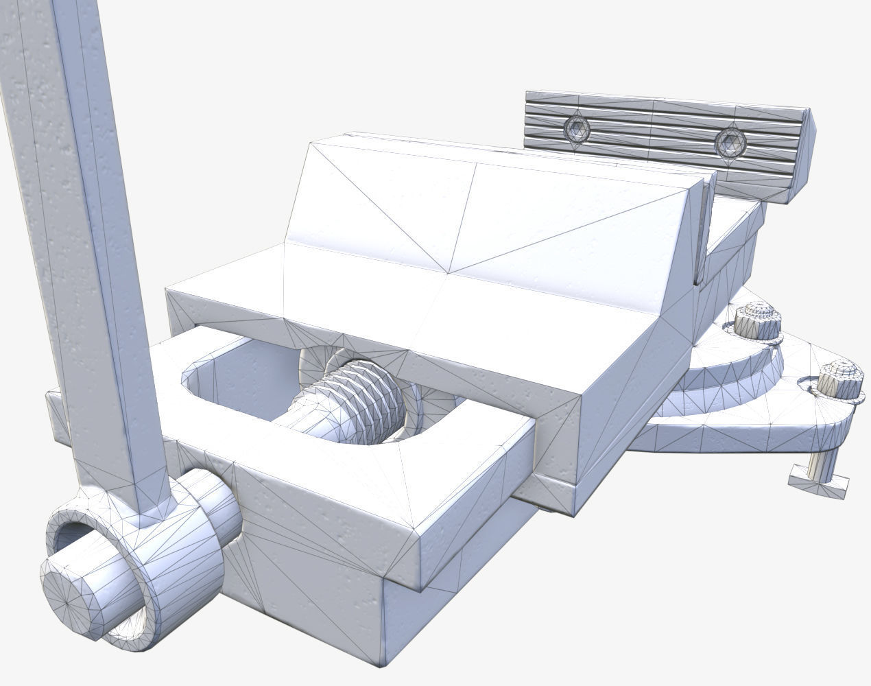 Vise tool Low-poly 3D model_12