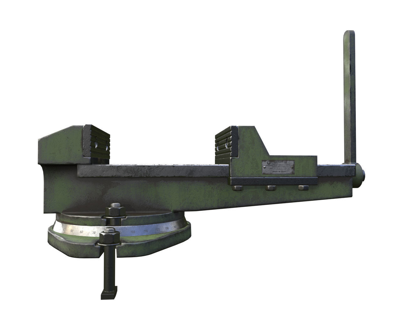 Vise tool Low-poly 3D model_4