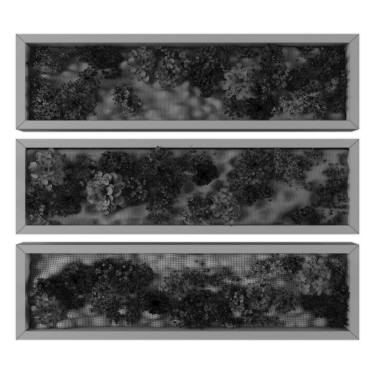 Vertical garden 223 Low-poly 3D model_1