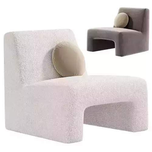 Dario Green Boucle Accent Chair by cb2