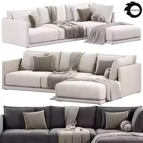 Build Your Own Melbourne Sectional Sofa by westelm 3D model